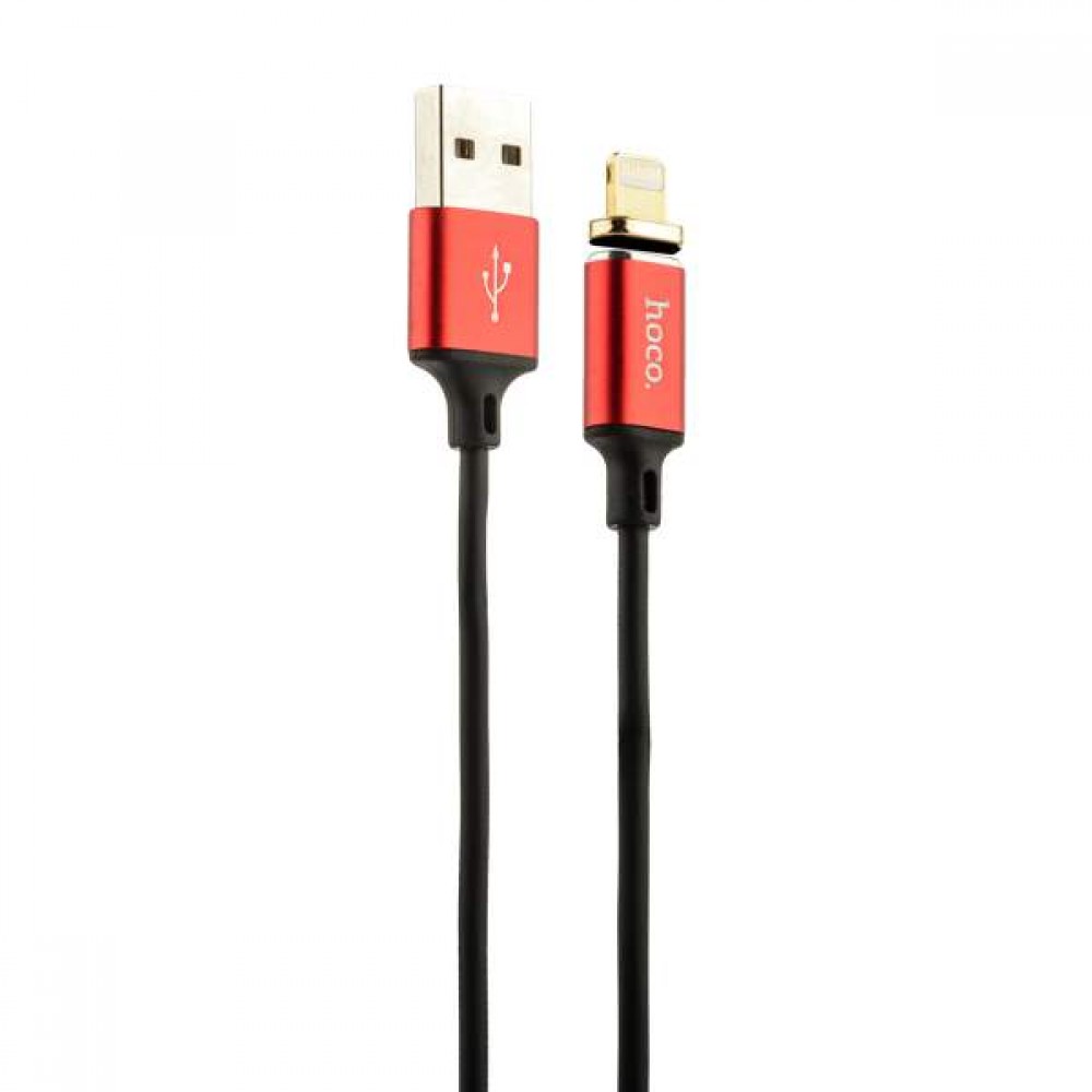 Кабель для Apple 8-pin Lightning - USB (m), 1м HOCO, магнитный, красный (U-28/65920). Кабель для Apple 8-pin Lightning - USB (m), 1м HOCO, магнитный, красный (U-28/65920).