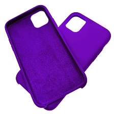 Чехол накладка Silicon Case для APPLE iPhone 11 Pro MAX 2019, силикон, бархат, цвет ультрамарин. Чехол накладка Silicon Case для APPLE iPhone 11 Pro MAX 2019, силикон, бархат, цвет ультрамарин.
