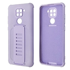 Чехол накладка LADDER NANO для XIAOMI Redmi Note 9, силикон, держатель, цвет сиреневый
