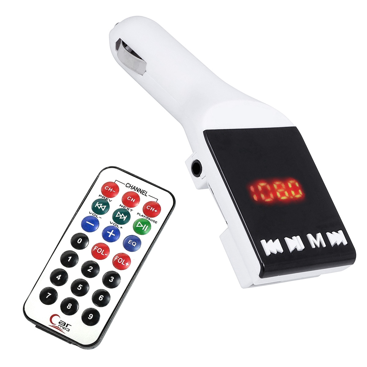 FM модулятор красная упаковка (шнур отдельно AUX + Micro + Nokia 2A).