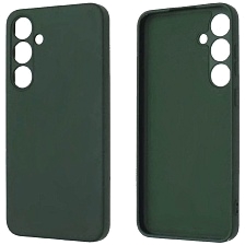 Чехол накладка NANO для Galaxy S24 Plus, Galaxy S25 Plus, силикон, бархат, цвет темно зеленый Чехол накладка NANO для Galaxy S24 Plus, Galaxy S25 Plus, силикон, бархат, цвет темно зеленый