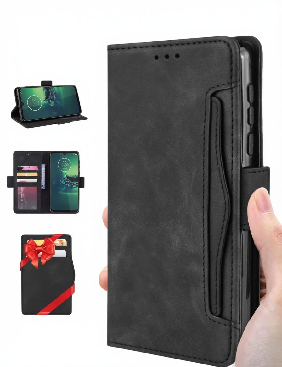 Чехол книжка для XIAOMI Redmi Note 13 4G, экокожа, визитница, цвет черный