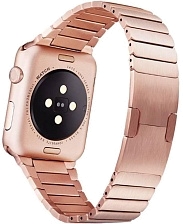 Ремешок для Apple Watch блочный нержавеющая сталь 38 mm цвет розовое золото. Ремешок для Apple Watch блочный нержавеющая сталь 38 mm цвет розовое золото.