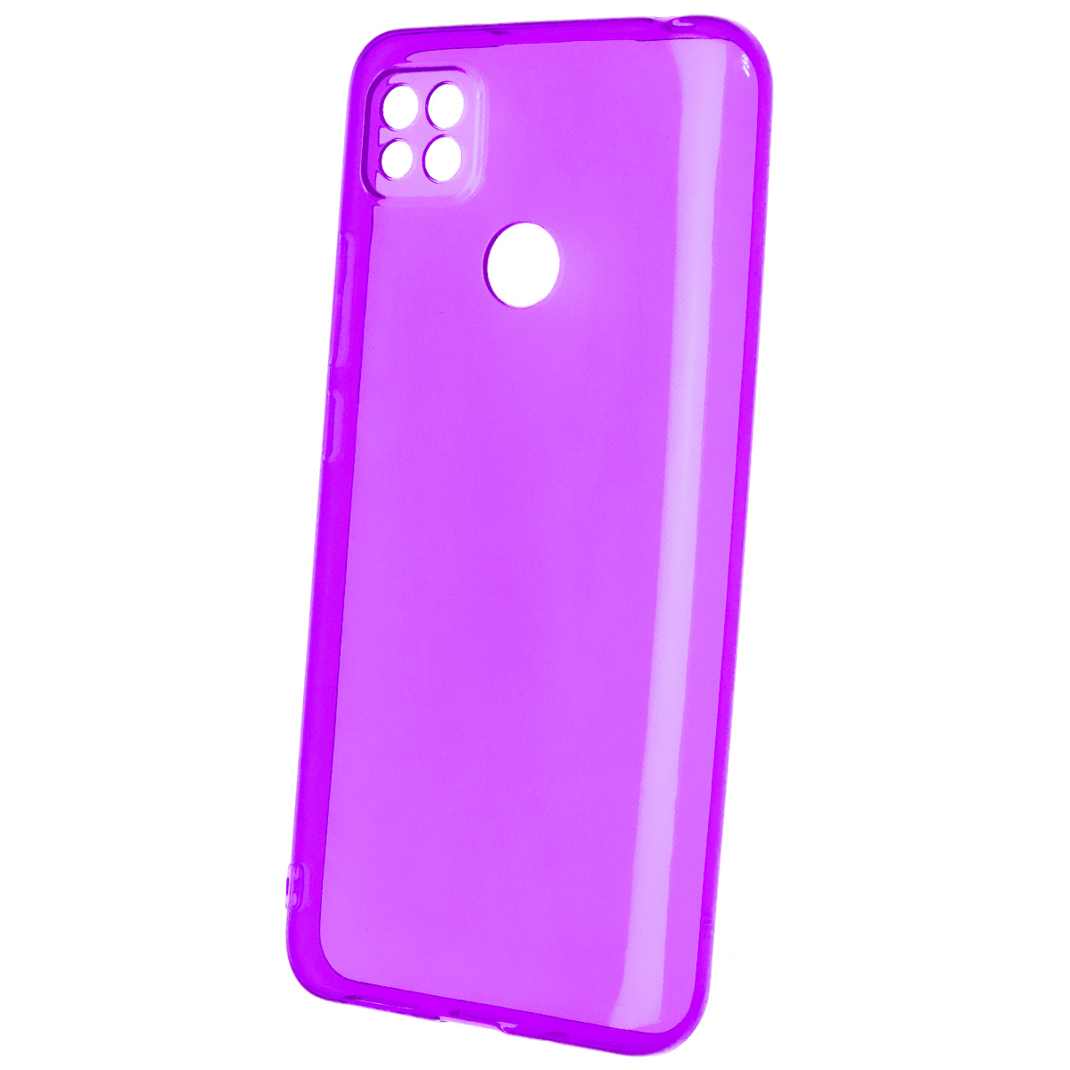 Чехол накладка Clear Case для XIAOMI Redmi 9C, Redmi 10A, силикон 1.5 мм, защита камеры, цвет прозрачно сиреневый