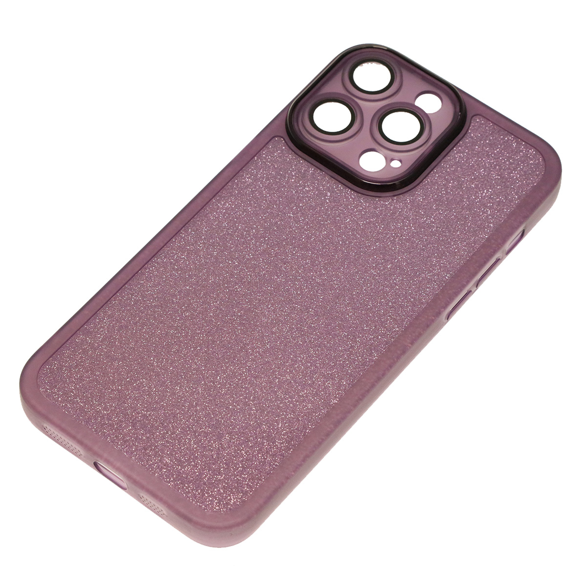 Чехол накладка Shine для APPLE iPhone 14 Pro Max, силикон, блестки, защита камеры, цвет фиолетовый Чехол накладка Shine для APPLE iPhone 14 Pro Max, силикон, блестки, защита камеры, цвет фиолетовый