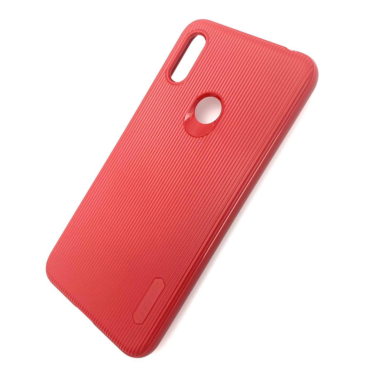 Чехол накладка Cherry для HUAWEI Honor 8A, Y6 2019, силикон, полоски, цвет красный. Чехол накладка Cherry для HUAWEI Honor 8A, Y6 2019, силикон, полоски, цвет красный.
