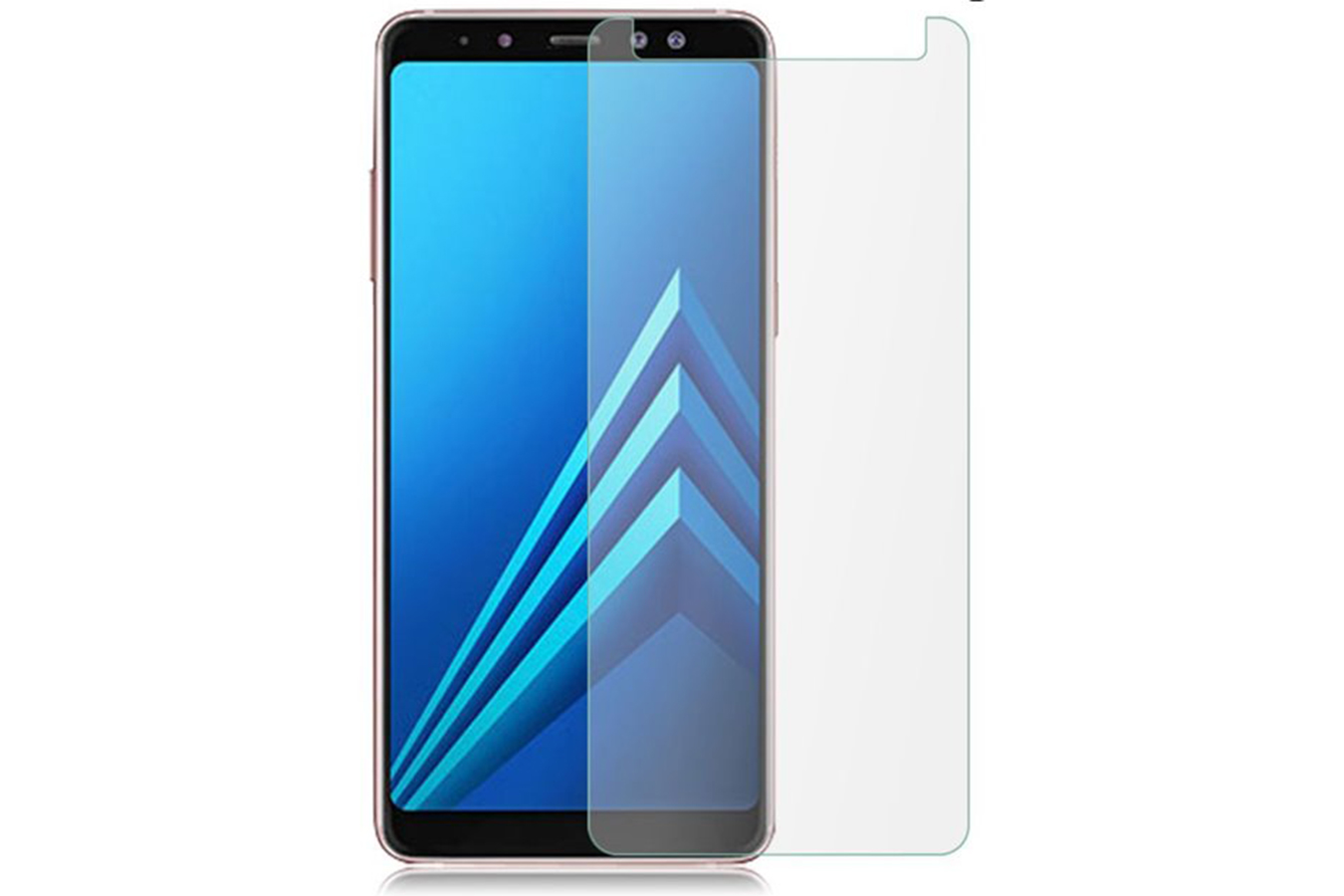 Защитное стекло 0.3mm 2.5D /прозрачное/ для SAMSUNG Galaxy A6 Plus / J8 Plus /техпак/.