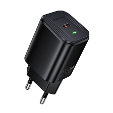 СЗУ (Сетевое зарядное устройство) BOROFONE BAS84A Star GaN, 25W, 1 USB Type C, PD25W, цвет черный