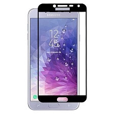 Защитное стекло 5D Samsung J400 (J4 2018) (плоское) черный.