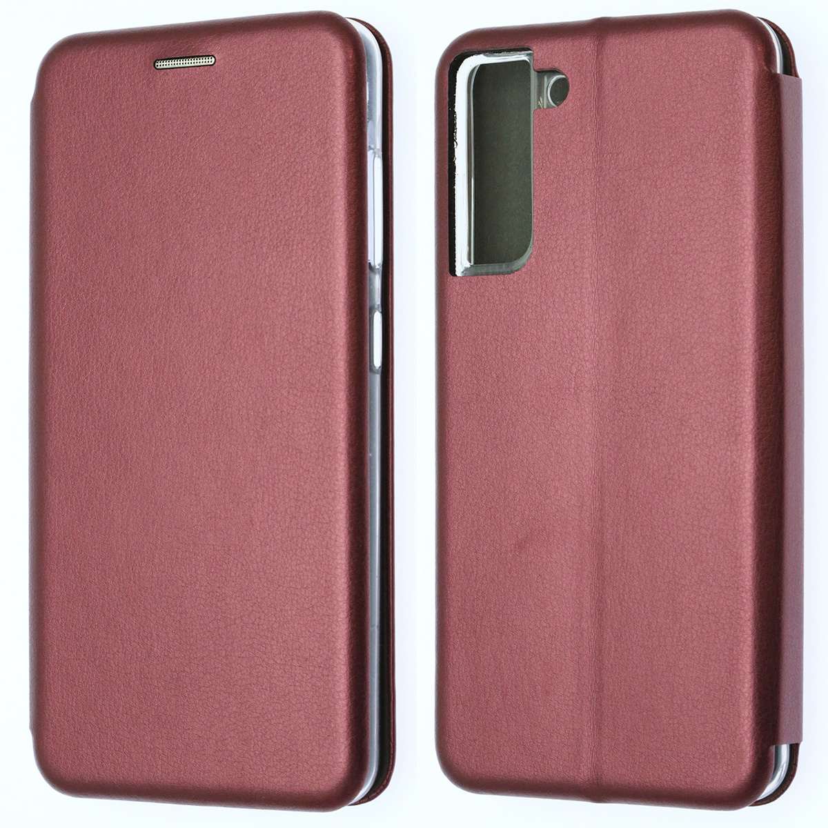 Чехол книжка STYLISH для SAMSUNG Galaxy S21 FE (SM-G990B), экокожа, визитница, цвет бордовый Чехол книжка STYLISH для SAMSUNG Galaxy S21 FE (SM-G990B), экокожа, визитница, цвет бордовый
