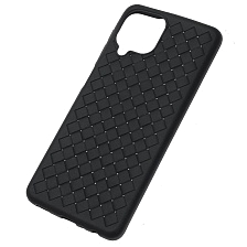 Чехол накладка для SAMSUNG Galaxy A22 (SM-A225F), M22 (SM-M225F), M32 (SM-M325F), силикон, плетение, цвет черный Чехол накладка для SAMSUNG Galaxy A22 (SM-A225F), M22 (SM-M225F), M32 (SM-M325F), силикон, плетение, цвет черный
