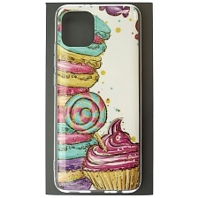 Чехол накладка для SAMSUNG Galaxy A03 4G, силикон, рисунок Сладости Чехол накладка для SAMSUNG Galaxy A03 4G, силикон, рисунок Сладости