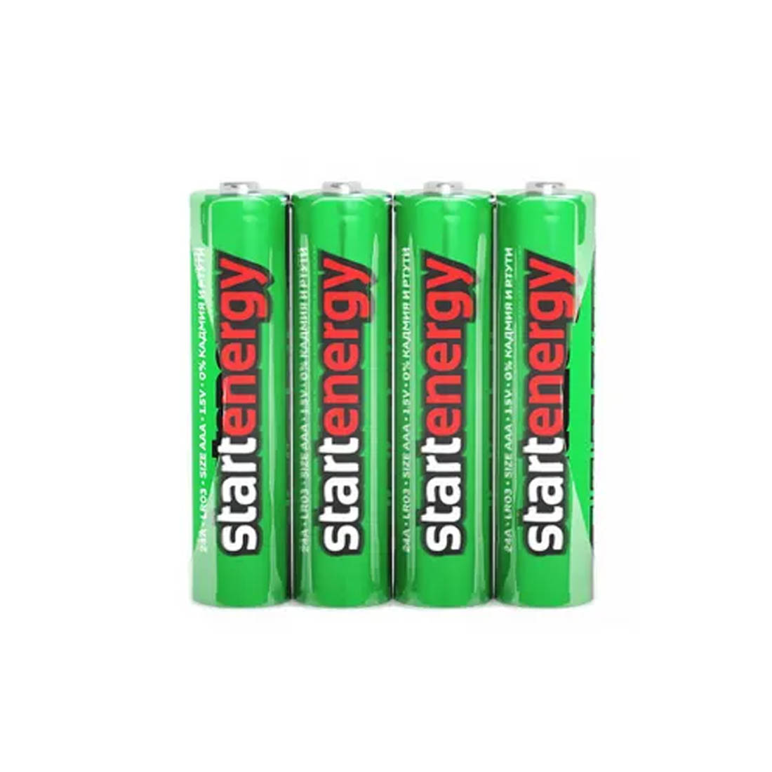 Батарейка STARTENERGY LR03 AAA Shrink 4 Alkaline 1.5V Батарейка STARTENERGY LR03 AAA Shrink 4 Alkaline 1.5V