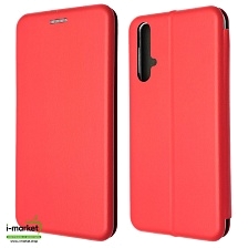 Чехол книжка STYLISH для HUAWEI Honor 20 (YAL-L21), Nova 5T, экокожа, визитница, цвет красный Чехол книжка STYLISH для HUAWEI Honor 20 (YAL-L21), Nova 5T, экокожа, визитница, цвет красный