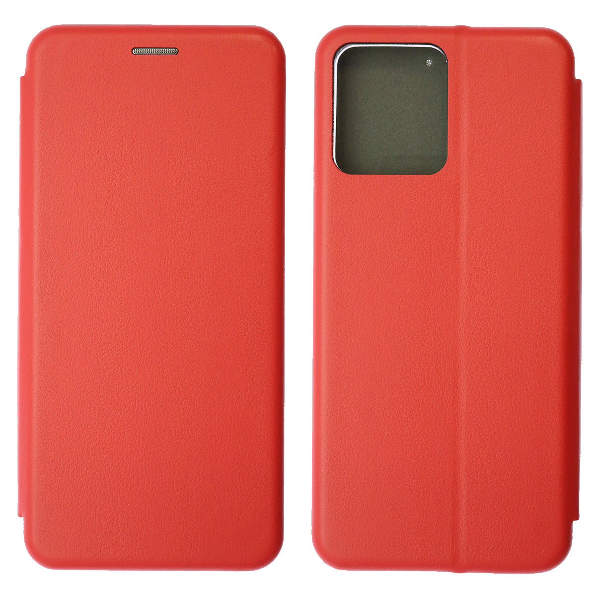 Чехол книжка STYLISH для Realme C30, Realme C30S, Realme Narzo 50i Prime, экокожа, визитница, цвет красный