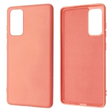Чехол накладка NANO для SAMSUNG Galaxy S20FE (SM-G780), силикон, бархат, цвет коралловый