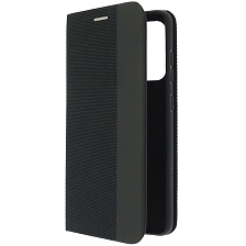 Чехол книжка MESH для XIAOMI POCO M3 Pro, XIAOMI Redmi Note 10T, Redmi Note 10 5G, текстиль, силикон, бархат, визитница, цвет черный