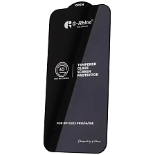 Защитное стекло 6D G-Rhino 200C для APPLE iPhone 13, iPhone 13 Pro, iPhone 14, iPhone 16e, цвет окантовки черный (Тип 2)