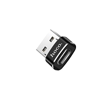 Адаптер, переходник, конвертер HOCO UA6 USB на USB Type C, цвет черный Адаптер, переходник, конвертер HOCO UA6 USB на USB Type C, цвет черный