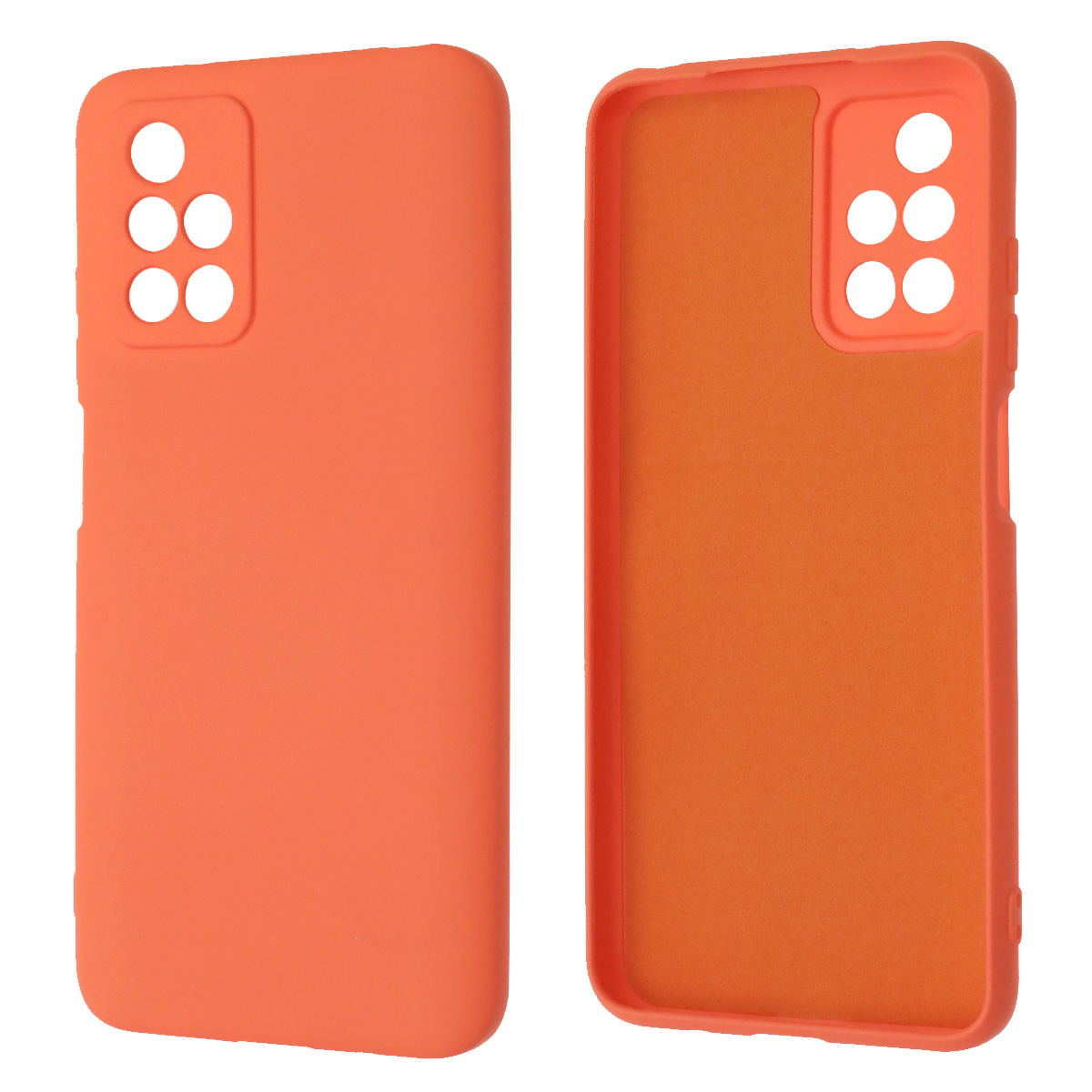 Чехол накладка NANO для XIAOMI Redmi 10 (2021), Redmi 10 (2022), силикон, бархат, цвет коралловый Чехол накладка NANO для XIAOMI Redmi 10 (2021), Redmi 10 (2022), силикон, бархат, цвет коралловый