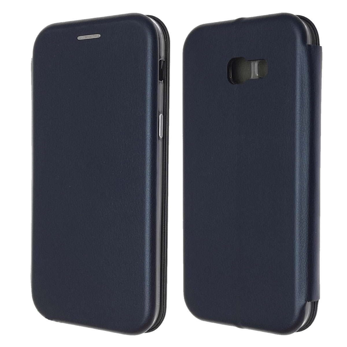 Чехол книжка STYLISH для SAMSUNG Galaxy A5 2017 (SM-A520), экокожа, визитница, цвет темно синий