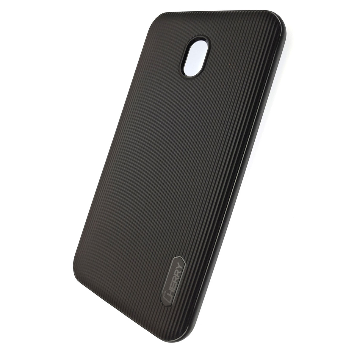 Чехол накладка для XIAOMI Redmi 8A, силикон, полоски, цвет черный. Чехол накладка для XIAOMI Redmi 8A, силикон, полоски, цвет черный.