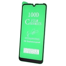 Защитное стекло 100D Ceramics для HUAWEI Y6 2019 (MRD-LX1F), Honor 8A (JAT-LX1), цвет окантовки черный