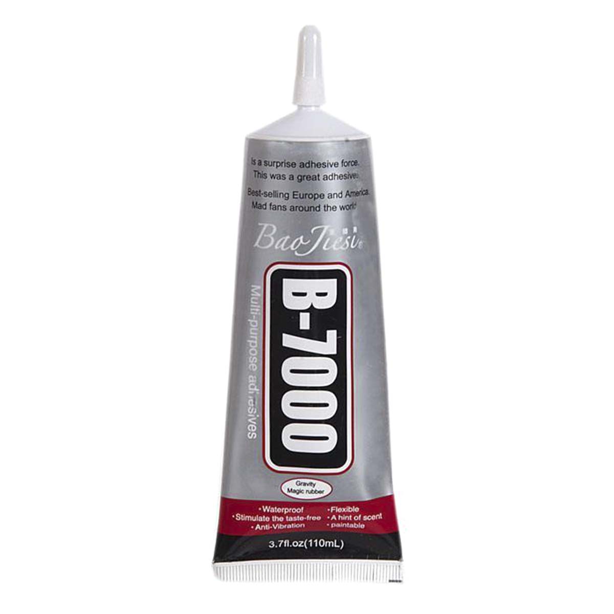 Клей герметик B-7000 (B7000) для проклейки тачскринов и рамок, прозрачный (110ml)