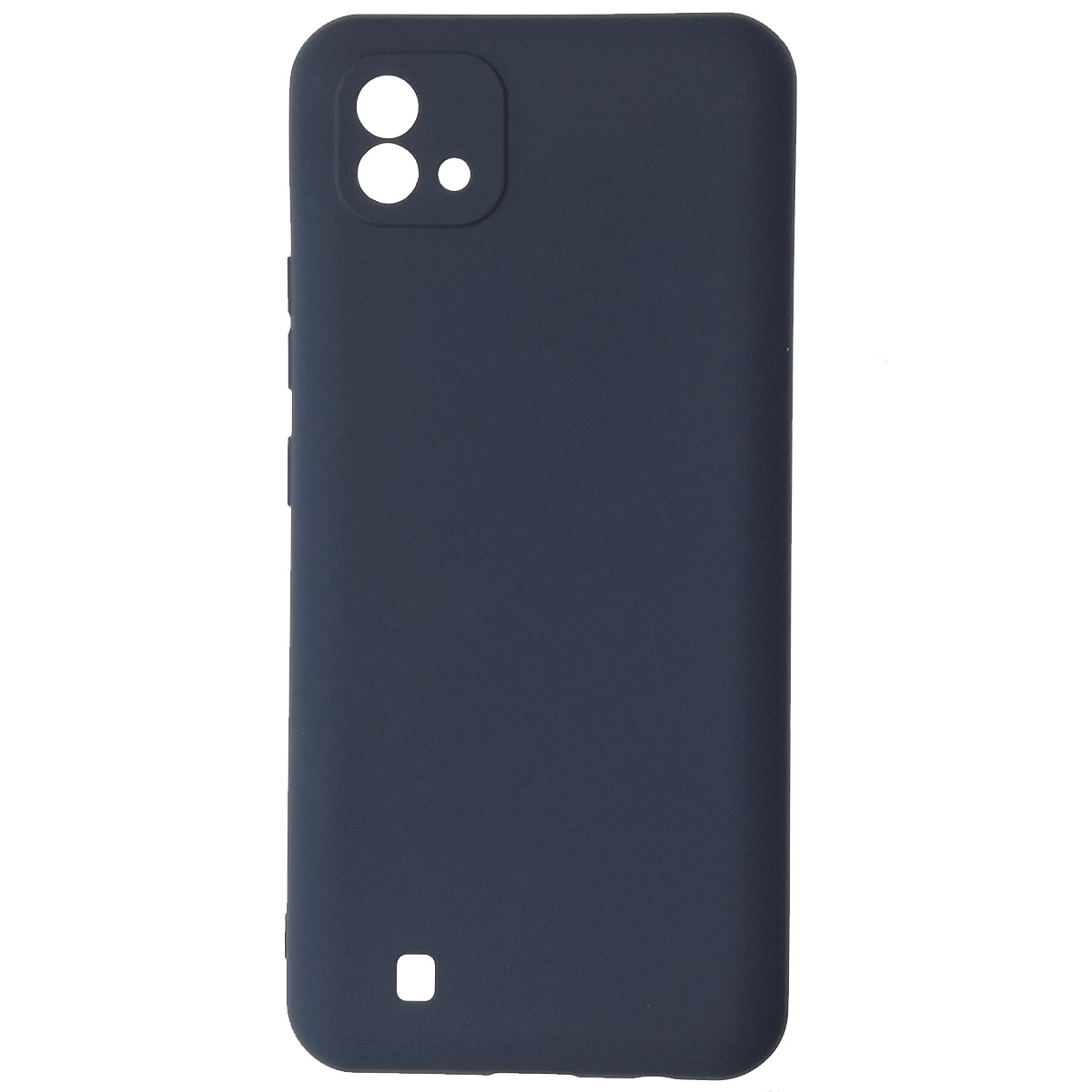 Чехол накладка SOFT TOUCH для Realme C20, силикон, матовый, цвет темно синий