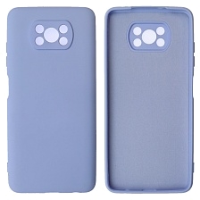 Чехол накладка NANO для XIAOMI POCO X3, POCO X3 Pro, силикон, бархат, цвет васильковый Чехол накладка NANO для XIAOMI POCO X3, POCO X3 Pro, силикон, бархат, цвет васильковый