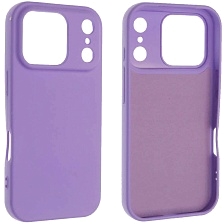 Чехол накладка Silicone Case для APPLE iPhone 17 Pro, силикон, бархат, цвет сиреневый