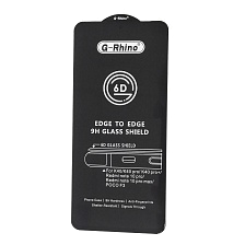 Защитное стекло 6D G-Rhino для XIAOMI POCO F3, Redmi K40, Redmi K40 Pro, POCO X4 NFC, Redmi Note 10 Pro,Redmi Note 11 Pro, Redmi Note 13 4G, Redmi Note 14 4G, цвет окантовки черный