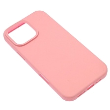 Чехол накладка Silicone Case для APPLE iPhone 16 Pro Max, силикон, бархат, цвет розовый