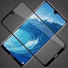 Защитное стекло "5D" GLASS FULL GLUE для HUAWEI Honor 8X MAX (ARE-AL00, ARE-L22HN, ARE-L32), цвет канта черный.
