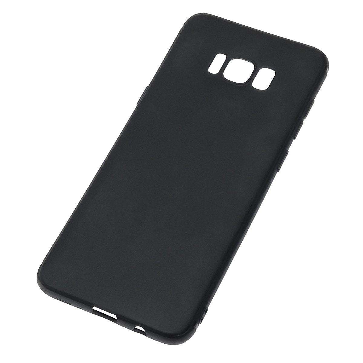 Чехол накладка для SAMSUNG Galaxy S8 Plus (SM-G955), силикон, цвет черный Чехол накладка для SAMSUNG Galaxy S8 Plus (SM-G955), силикон, цвет черный