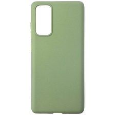 Чехол накладка GPS для SAMSUNG Galaxy S20FE (SM-G780), силикон, матовый, цвет фисташковый