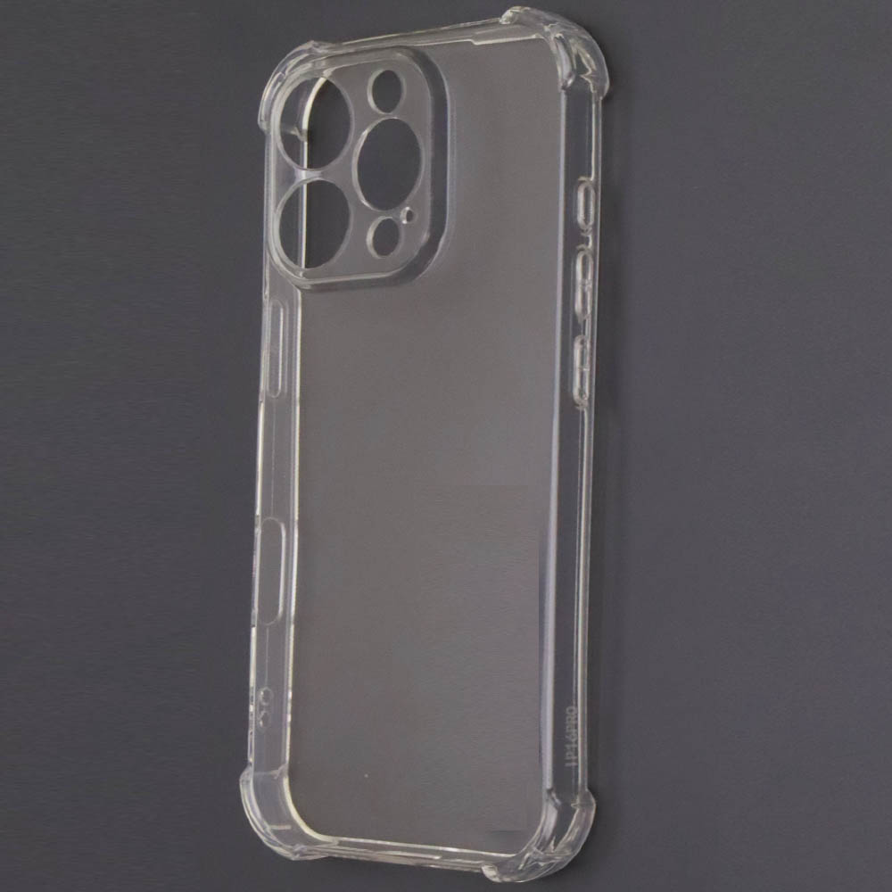 Чехол накладка для APPLE iPhone 16 Pro, усиленные края, защита камеры, силикон, прозрачный