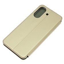 Чехол книжка STYLISH для XIAOMI Redmi 13C, XIAOMI POCO C65, экокожа, визитница, цвет золотистый Чехол книжка STYLISH для XIAOMI Redmi 13C, XIAOMI POCO C65, экокожа, визитница, цвет золотистый