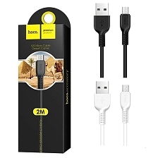 Кабель HOCO X20 Flash micro USB, длина 2 метра, цвет черный