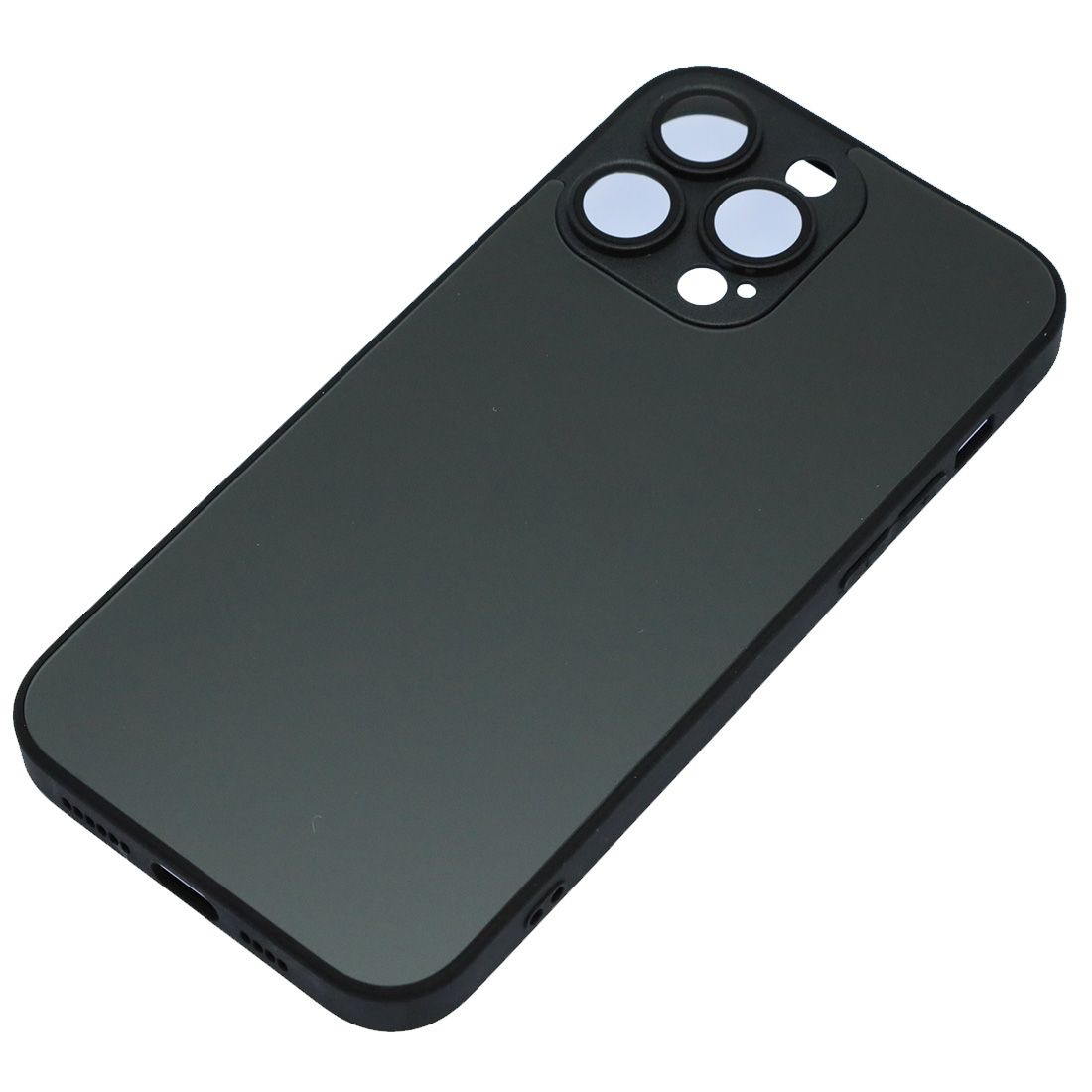 Чехол накладка AG Glass case для APPLE iPhone 14 Pro Max (6.7"), силикон, пластик, защита камеры, цвет серый
