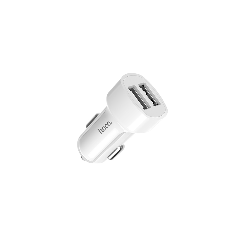 HOCO Z2A Автомобильное зарядное устройство HOCO Z2A, 2xUSB 2.4A цвет белый