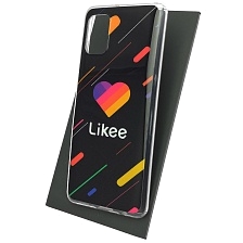 Чехол накладка Vinil для SAMSUNG Galaxy A31 (SM-A315), силикон, рисунок Likee, цвет черный Чехол накладка Vinil для SAMSUNG Galaxy A31 (SM-A315), силикон, рисунок Likee, цвет черный
