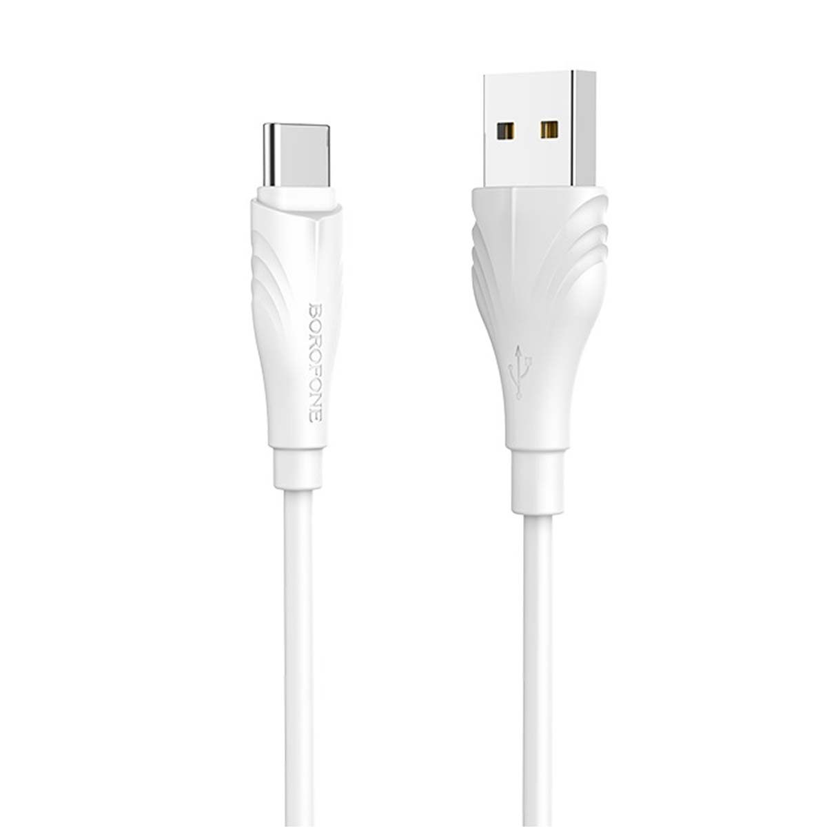 Кабель BOROFONE BX18 Optimal USB Type C, 2A, длина 1 метр, силиконовая круглая оболочка, цвет белый Кабель BOROFONE BX18 Optimal USB Type C, 2A, длина 1 метр, силиконовая круглая оболочка, цвет белый