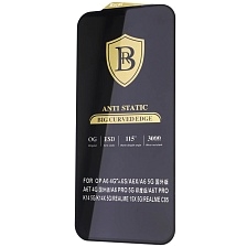 Защитное антистатическое стекло BACAS OG ESD для Realme C85, цвет окантовки черный