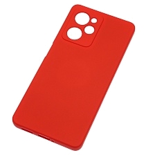 Чехол накладка NANO для XIAOMI POCO X5 Pro 5G, защита камеры, силикон, бархат, цвет красный Чехол накладка NANO для XIAOMI POCO X5 Pro 5G, защита камеры, силикон, бархат, цвет красный