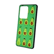 Чехол накладка для SAMSUNG Galaxy S20 Ultra (SM-G988), силикон, рисунок Авокадо Танцы.