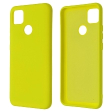 Чехол накладка Silicon Cover для XIAOMI Redmi 9C, Redmi 10A, силикон, бархат, цвет желтый