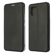 Чехол книжка STYLISH для SAMSUNG Galaxy A42 4G, экокожа, визитница, цвет черный