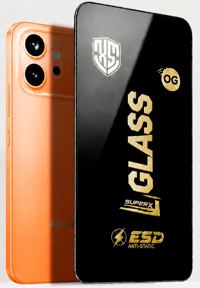 Защитное антистатическое стекло ARMAR OG ESD для Honor 600, Honor 600 Pro, цвет окантовки черный