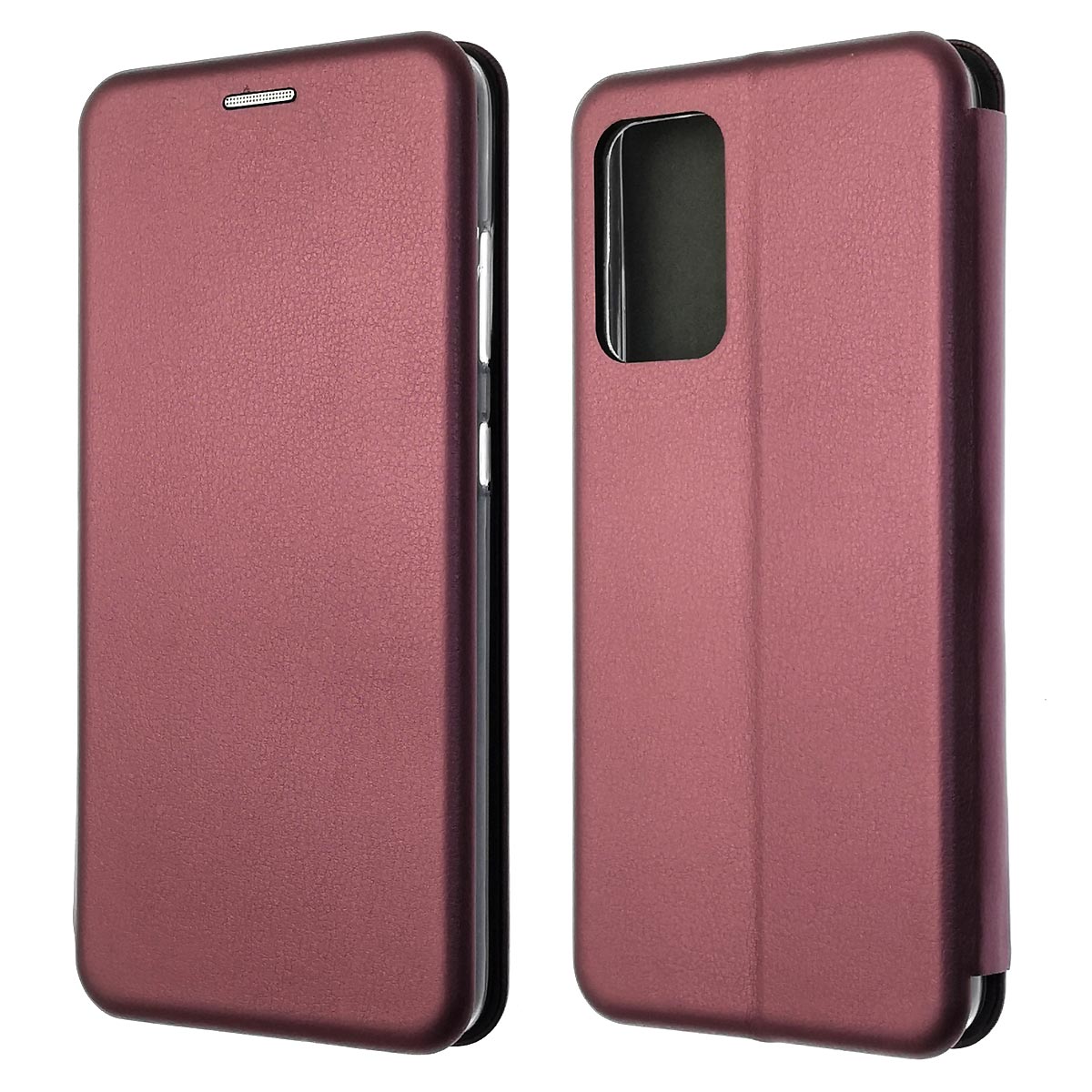 Чехол книжка STYLISH для SAMSUNG Galaxy A52 (SM-A525), экокожа, визитница, цвет бордовый